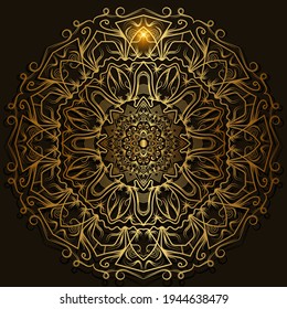 Mandala ornament or flower background design.