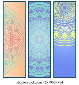 Mandala ornament or flower background design. Template. Vector illustration. For invitation or greating card