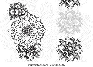 mandala ornament flower pattern art design 