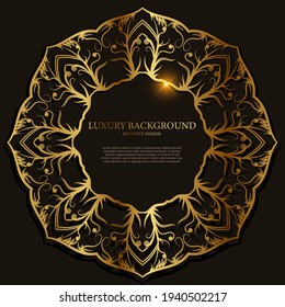 Mandala-Ornament oder Rahmen-Hintergrund-Design.
