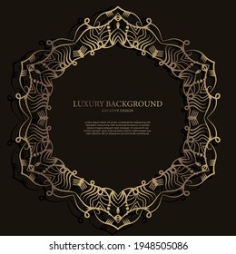 Mandala ornament or frame background design.