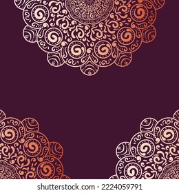 Mandala Ornament Geometric Background Design Vector