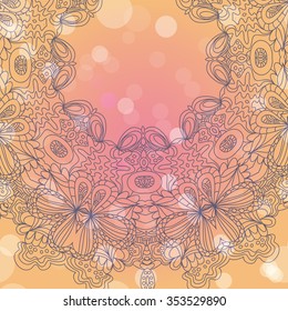 Mandala ornament Geometric circle element