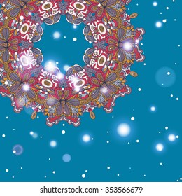 Mandala ornament Geometric circle element