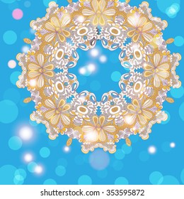 Mandala ornament Geometric circle element
