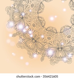 Mandala ornament Geometric circle element