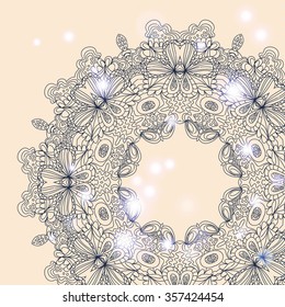 Mandala ornament Geometric circle element