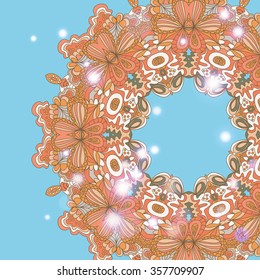 Mandala ornament Geometric circle element