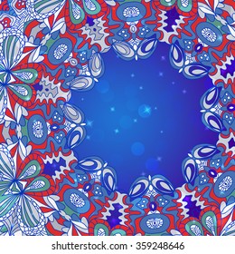 Mandala ornament Geometric circle element