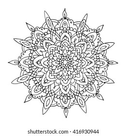 Mandala ornament, hand made sketch for your design