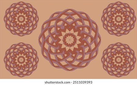 mandala ornament image. vector illustration.
