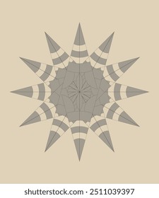mandala ornament image. vector illustration.