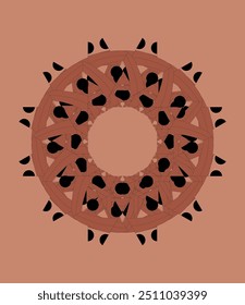 mandala ornament image. vector illustration.