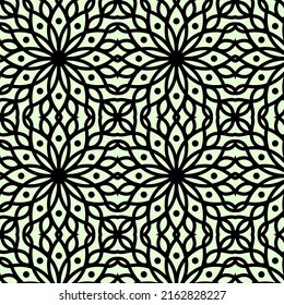 diseño islámico ornamental mandala para el diseño de fondo oriental de papel o textiles impresos. Ilustración vectorial de estilo turco, árabe, marroquí o indio