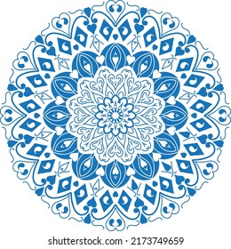 
Mandala ornament outline doodle hand-drawn illustration. Vector henna tattoo style, can be used for textile, coloring books,
phone case print, greeting cards
