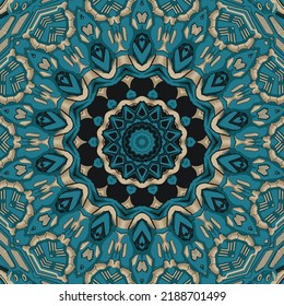 Mandala ornament pattern retro vector