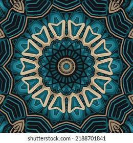 Mandala ornament pattern retro vector