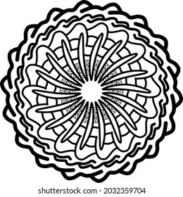 Mandala ornament pattern vector meditaton decoration, suitable for design element