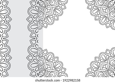 Patrón de ornamentos de Mandala. Elementos decorativos de época