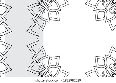 Mandala Ornament Pattern. Vintage decorative elements