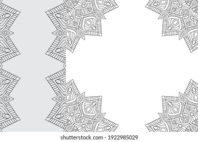 Patrón de ornamentos de Mandala. Elementos decorativos de época