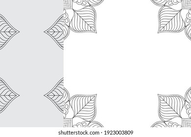 Patrón de ornamentos de Mandala. Elementos decorativos de época