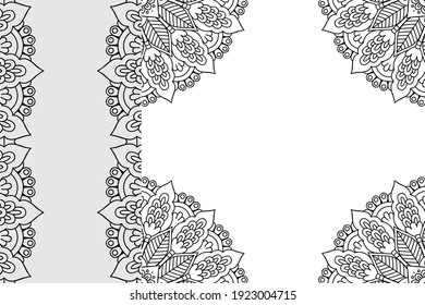 Mandala Ornament Pattern. Vintage decorative elements