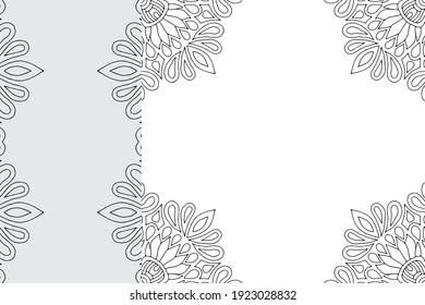 Patrón de ornamentos de Mandala. Elementos decorativos de época