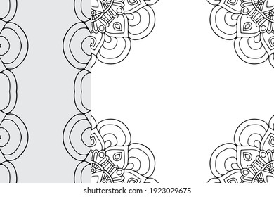 Mandala Ornament Muster. Vintage-Dekorationselemente