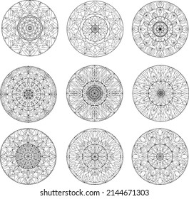 mandala ornament round decoration ethnic oriental pattern
bohemian decorative intricate vintage abstract nouveau geometric art line art floral spiritual decor element