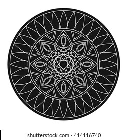 Mandala ornament vector art.