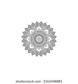 mandala ornament vector design template. meditation symbol