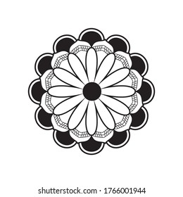 Mandala ornament vector logo icon illustration
