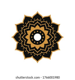 Mandala ornament vector logo icon illustration