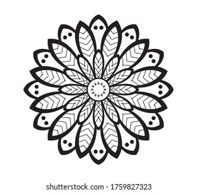 mandala ornament vector and symbol image