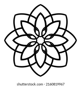 Patrones de diseño de vectores de elementos ornamentales de Mandala