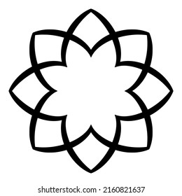 Mandala ornamental element art vector