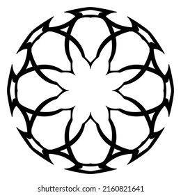 Mandala ornamental element art vector
