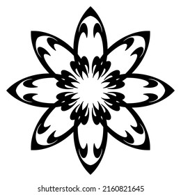 Mandala ornamental element art vector