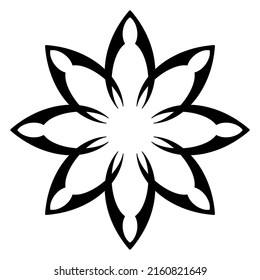 Mandala ornamental element art vector