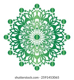 Mandala ornamental floral doily pattern, vector illustration
