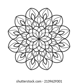 patrón ornamental mandala, arte vectorial