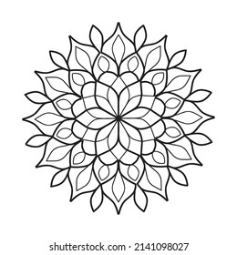 Mandala-Ziermuster, Vektorkunst