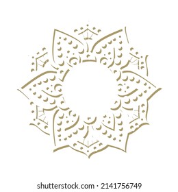 patrón ornamental mandala, arte vectorial