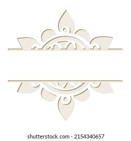 patrón ornamental mandala, arte vectorial