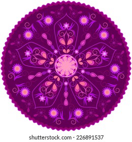 Mandala. Ornamental round floral pattern.