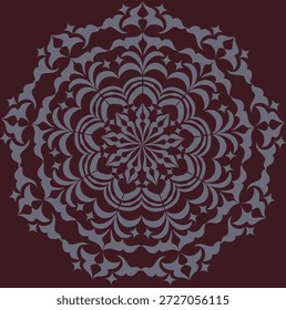 Mandala padrão redondo de renda ornamental