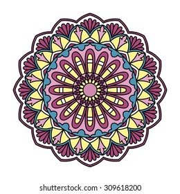 Mandala. Ornamental round pattern.