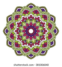 Mandala. Ornamental round pattern. 