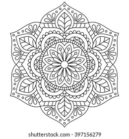 Mandala. Ornamental round pattern. 